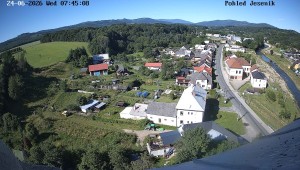 Gmina Mikulovice - Widok na Jesioniki - 24.6.2026 v 08:45 Gmina Mikulovice - Widok na Jesioniki - 24.6.2026 v 08:45