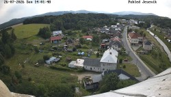 View of the Jeseníky Mountains