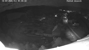 Gemeinde Mikulovice - Blick auf das Jeseníky-Gebirge - 31.7.2026 v 02:45 Gemeinde Mikulovice - Blick auf das Jeseníky-Gebirge - 31.7.2026 v 02:45
