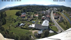 Gmina Mikulovice - Widok na Jesioniki - 8.8.2026 v 14:45 Gmina Mikulovice - Widok na Jesioniki - 8.8.2026 v 14:45