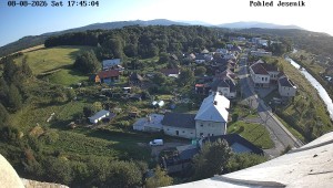 Gmina Mikulovice - Widok na Jesioniki - 8.8.2026 v 18:45 Gmina Mikulovice - Widok na Jesioniki - 8.8.2026 v 18:45