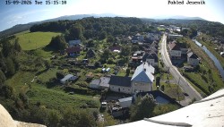 View of the Jeseníky Mountains