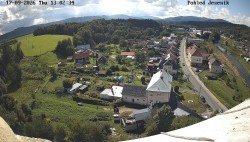 View of the Jeseníky Mountains