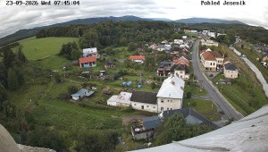 Gmina Mikulovice - Widok na Jesioniki - 23.9.2026 v 08:45 Gmina Mikulovice - Widok na Jesioniki - 23.9.2026 v 08:45