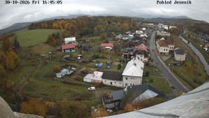 Municipality of Mikulovice - View of the Jeseníky Mountains - 30.10.2026 v 16:45 Municipality of Mikulovice - View of the Jeseníky Mountains - 30.10.2026 v 16:45
