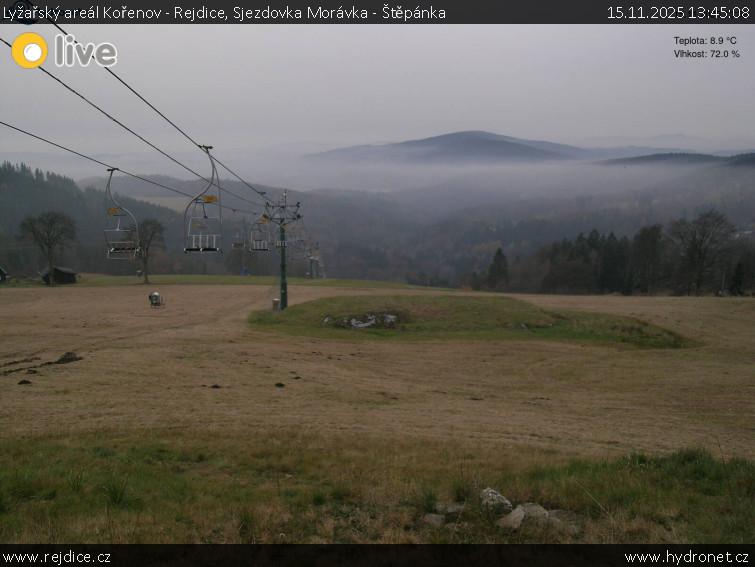 Lyžařský areál Kořenov - Rejdice - Sjezdovka Morávka - Štěpánka - 15.11.2025 v 13:45