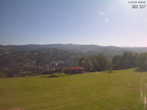 Skiareál Kamenec - Jablonec nad Jizerou - Pohled na Krkonoše - 1.7.2025 v 08:45