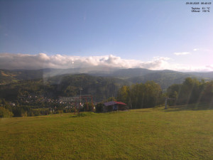 Skiareál Kamenec - Jablonec nad Jizerou - Pohled na Krkonoše - 29.9.2025 v 08:45
