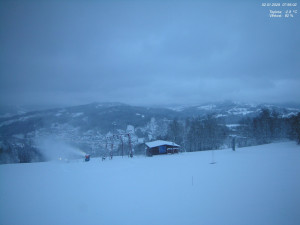 Skiareál Kamenec - Jablonec nad Jizerou - Pohled na Krkonoše - 2.1.2026 v 08:00