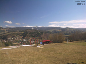 Skiareál Kamenec - Jablonec nad Jizerou - Pohled na Krkonoše - 27.3.2026 v 09:45