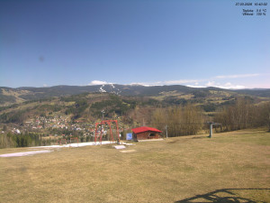 Skiareál Kamenec - Jablonec nad Jizerou - Pohled na Krkonoše - 27.3.2026 v 10:45