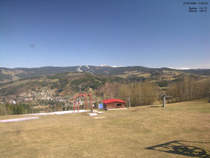 Skiareál Kamenec - Jablonec nad Jizerou - Pohled na Krkonoše - 27.3.2026 v 11:45