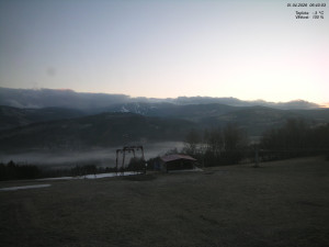 Skiareál Kamenec - Jablonec nad Jizerou - Pohled na Krkonoše - 1.4.2026 v 06:45 Skiareál Kamenec - Jablonec nad Jizerou - Pohled na Krkonoše - 1.4.2026 v 06:45