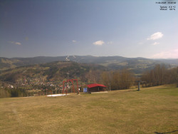 Pohled na Krkonoše