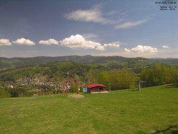 Pohled na Krkonoše