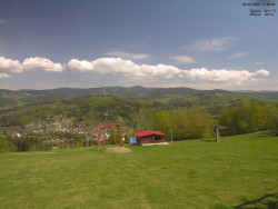 Pohled na Krkonoše