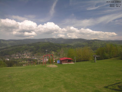 Pohled na Krkonoše