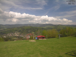 Pohled na Krkonoše
