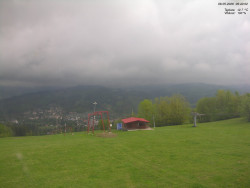 Pohled na Krkonoše