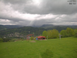 Pohled na Krkonoše
