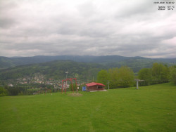 Pohled na Krkonoše