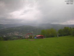 Pohled na Krkonoše