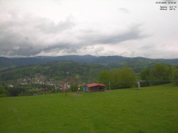 Pohled na Krkonoše