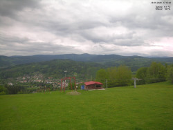 Pohled na Krkonoše