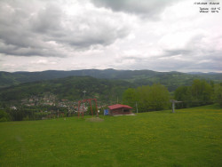 Pohled na Krkonoše