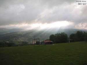 Skiareál Kamenec - Jablonec nad Jizerou - Pohled na Krkonoše - 16.6.2026 v 06:45 Skiareál Kamenec - Jablonec nad Jizerou - Pohled na Krkonoše - 16.6.2026 v 06:45