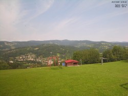 View of the Krkonoše Mountains