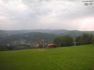 Skigebiet Kamenec – Jablonec nad Jizerou - Blick auf das Riesengebirge - 1.8.2026 v 07:45 Skigebiet Kamenec – Jablonec nad Jizerou - Blick auf das Riesengebirge - 1.8.2026 v 07:45