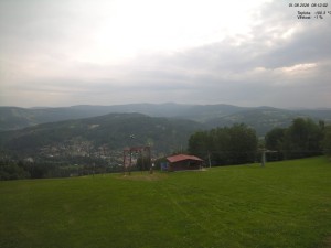 Skigebiet Kamenec – Jablonec nad Jizerou - Blick auf das Riesengebirge - 1.8.2026 v 08:15 Skigebiet Kamenec – Jablonec nad Jizerou - Blick auf das Riesengebirge - 1.8.2026 v 08:15