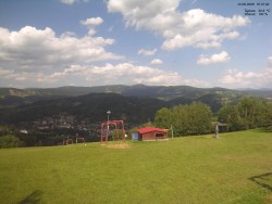 Pohled na Krkonoše