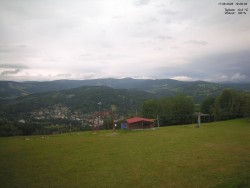 Pohled na Krkonoše
