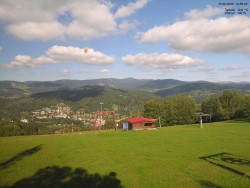 Pohled na Krkonoše