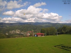 View of the Krkonoše Mountains