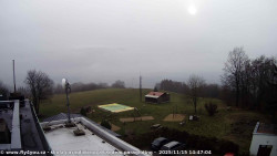 Pohled na jih, hrad Trosky