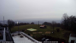 Pohled na jih, hrad Trosky