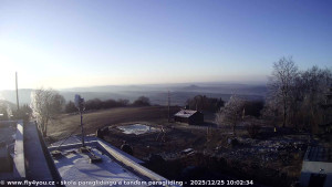 Kozákov - Pohled na jih, hrad Trosky - 25.12.2025 v 08:45