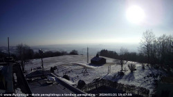 Pohled na jih, hrad Trosky