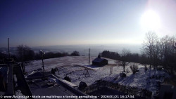 Pohled na jih, hrad Trosky