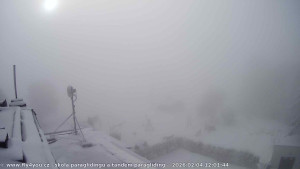 Kozákov - Pohled na jih, hrad Trosky - 7.2.2026 v 02:15