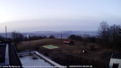 Pohled na jih, hrad Trosky