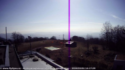 Pohled na jih, hrad Trosky