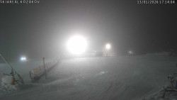 Spodní část sjezdovky