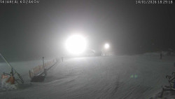 Spodní část sjezdovky