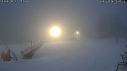 Spodní část sjezdovky