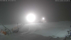 Spodní část sjezdovky