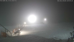 Spodní část sjezdovky